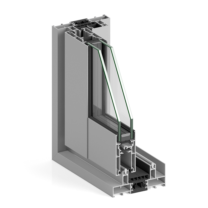 Sliding aluminum window STRUGAL S88RP Raisable