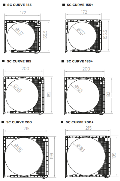 Options casing SC CURVE 155|185|200